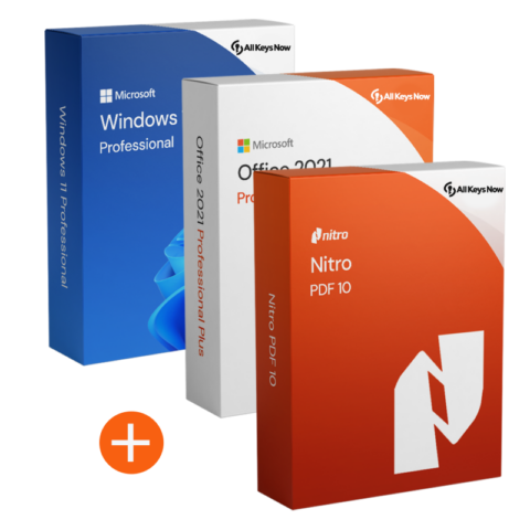 Windows 11 Pro + Office 2024 Pro Plus + Nitro PDF Pro 10 – Bundle